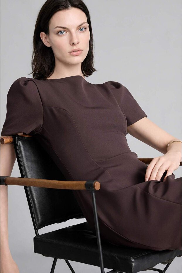 Hakim Collar Short Sleeve Mini Dress I1830Ax26Au