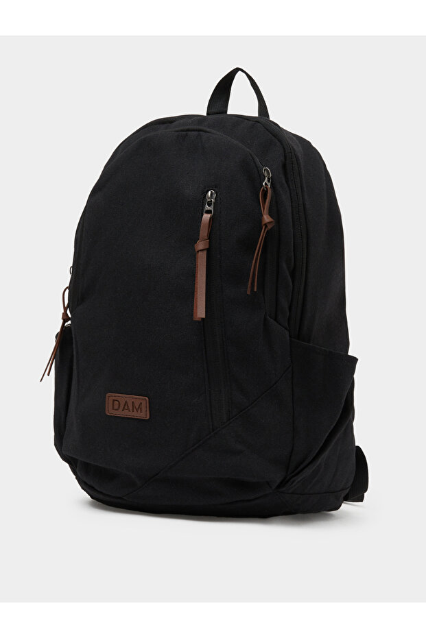 Teen Boys Solid Backpack with Zip Puller