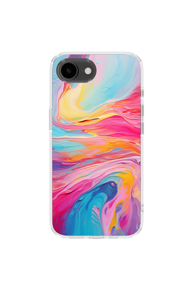 iPhone 17E Compatible Printed Transparent Phone Case | Collection: Pastelbloom Soft Series