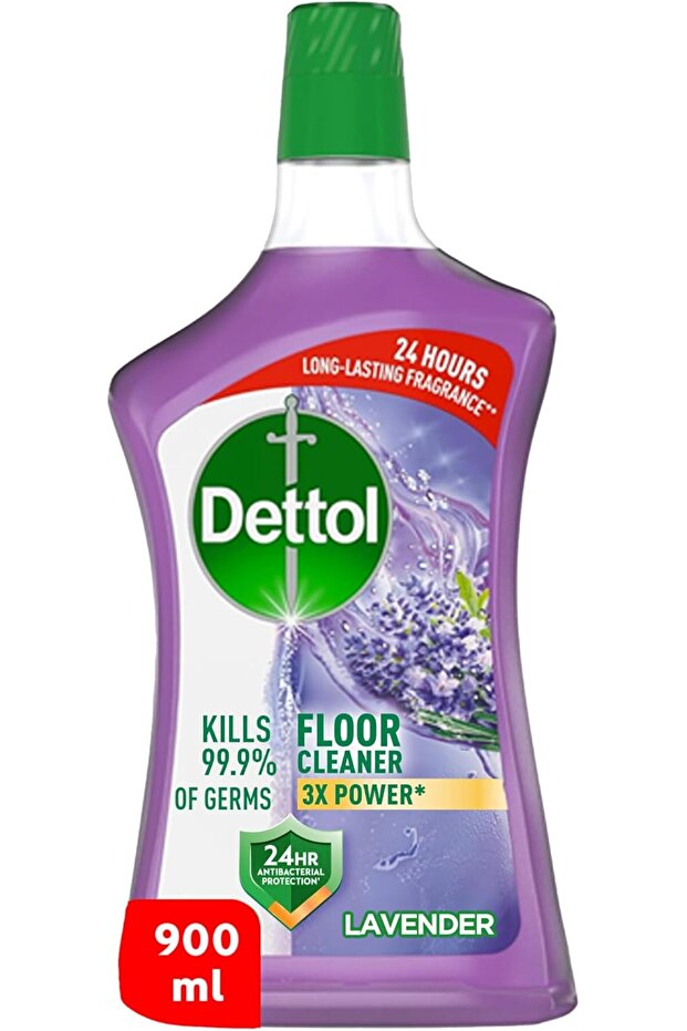 Antibacterial Power Floor Cleaner, Lavender, 900ml