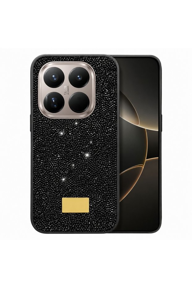 Xiaomi 15t Pro Case with Silicone Edges and Shiny Lux Diamond Cover