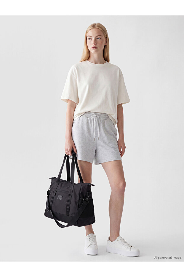 Xside Gray Women's Elastic Waist Shorts