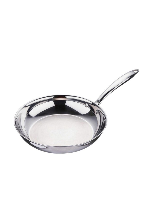 22 cm Tri-Ply Stainless Steel Fry Pan – Premium 18/10 Steel, Even Heat, Induction Compatible
