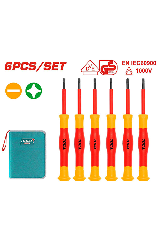 طقم مفك معزول 6قطع THKIPSD0601 توتال