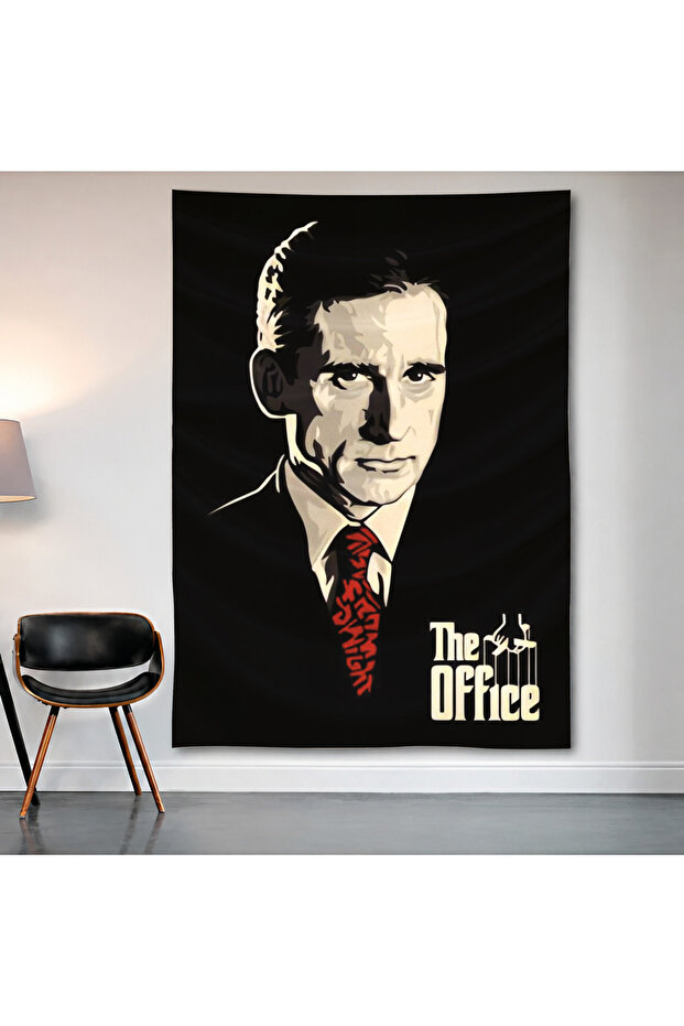 The Office Michael Scott Wall Covering Wall Tapestry First Quality Satin Fabric Poster