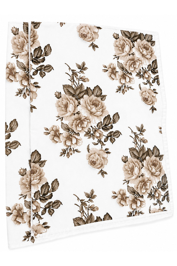 Flower-Patterned Pillow Cushion