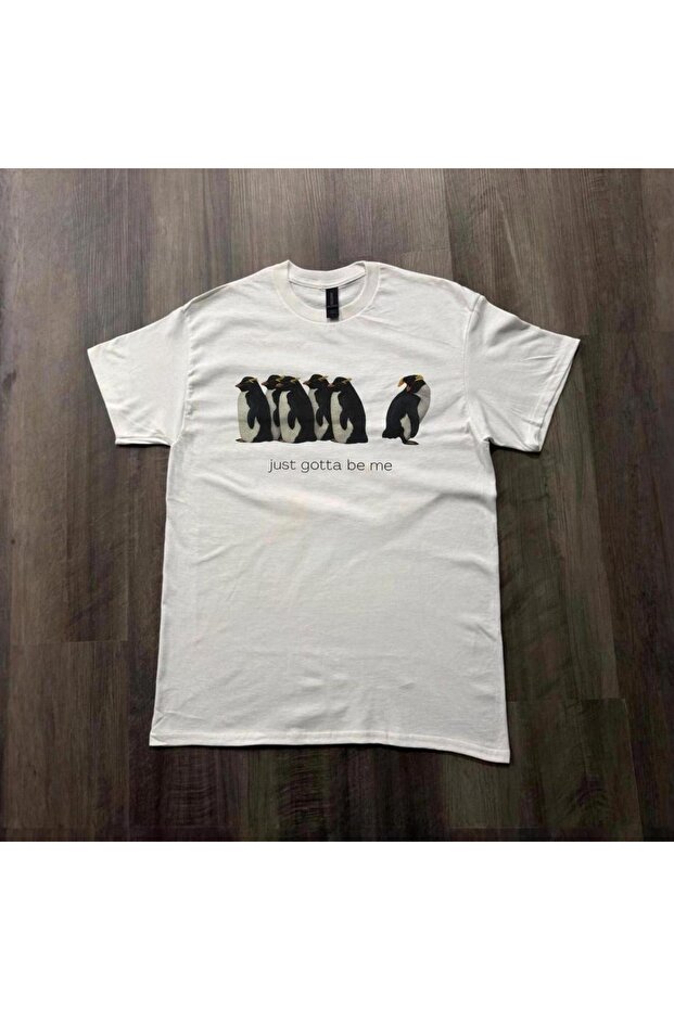 Penguin Printed Unisex Oversize T-Shirt