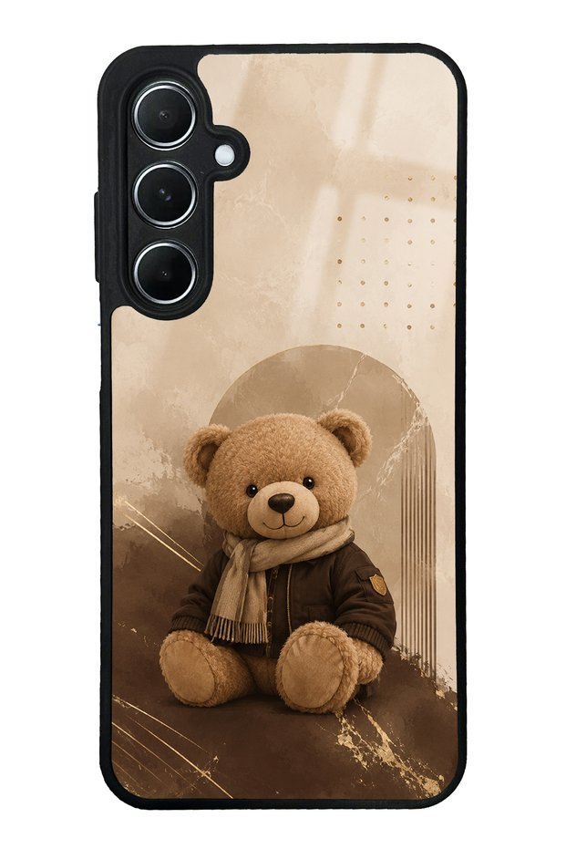 Samsung A55 Cozy Teddy Design Glossy Phone Case
