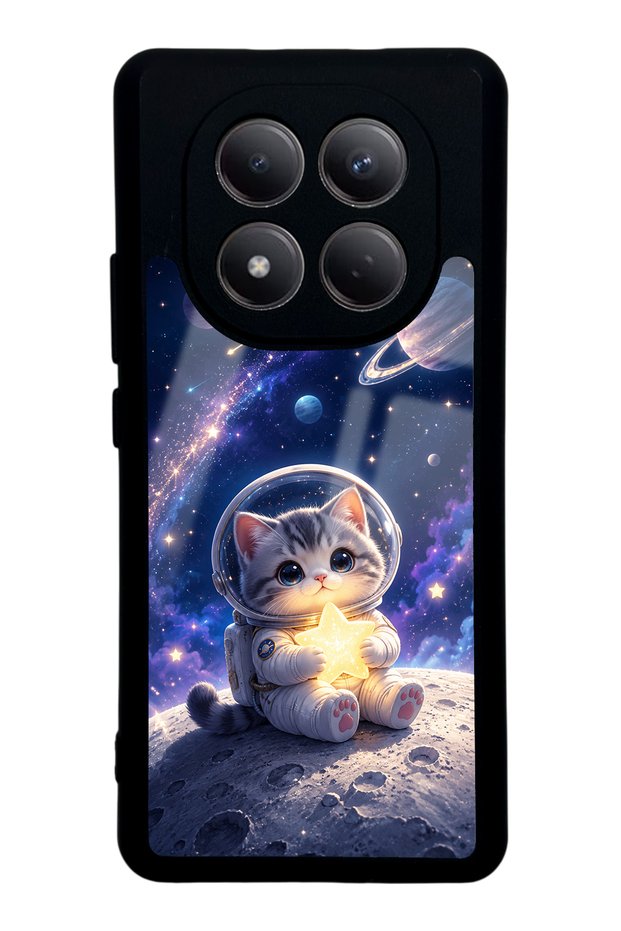 Xiaomi Redmi Note 15 Starlight Space Kitty Design Glossy Phone Case