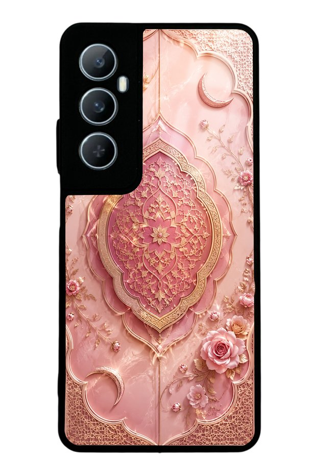 Realme C65 Blush Crescent Palace Design Glossy Phone Case