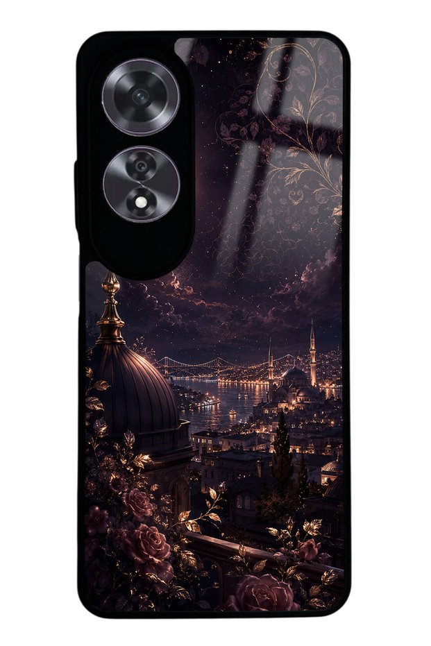 Oppo A60 Rosewood Bosphorus Night Design Glossy Phone Case