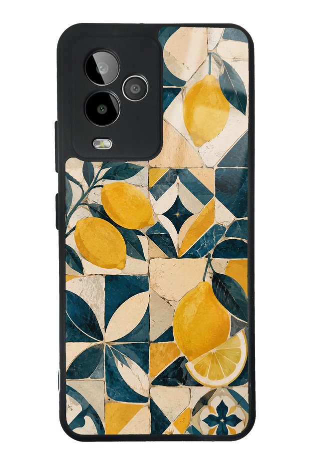 Gm 24 Pro Mediterranean Lemon Mosaic Design Glossy Phone Case
