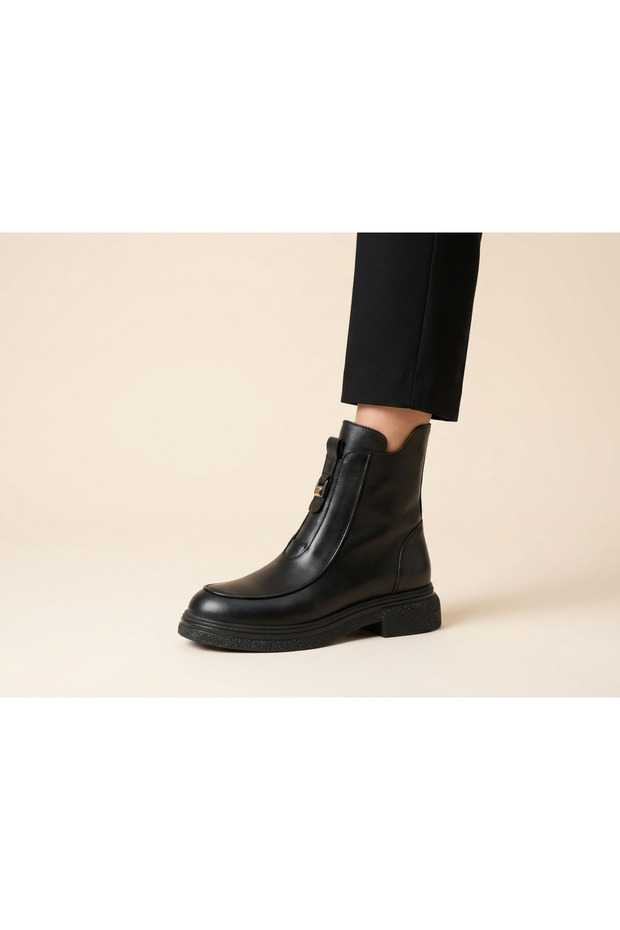 Genuine Leather Boots Women's Shoes