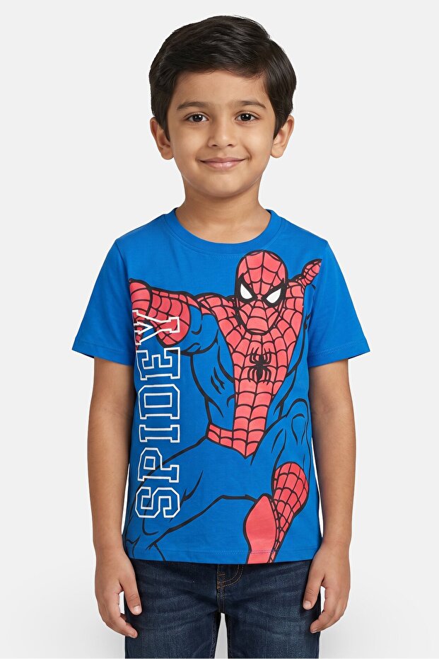 Kids Boy Spidey Short Sleeve T-Shirt, Blue
