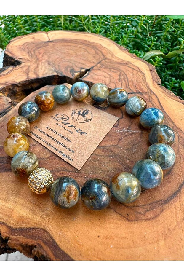 Blue Kyanite 11 mm Natural Stone Bracelet