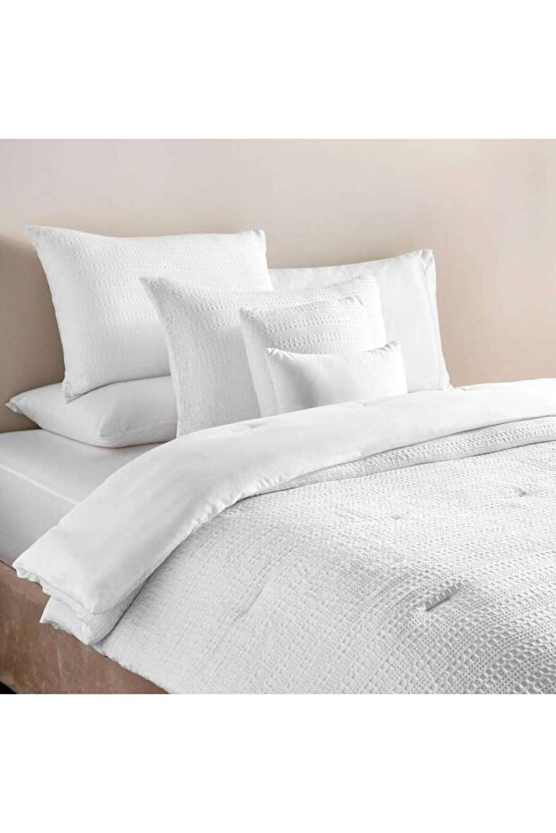 Danica 5-piece Waffle Full Comforter Set 160x220cm - White