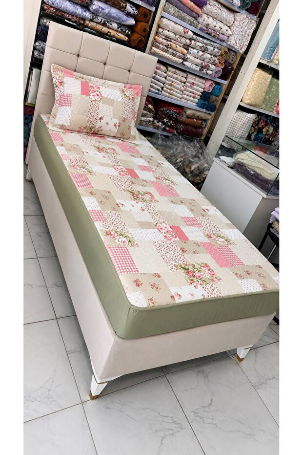 Single Size Fitted Sheet and Pique Set, Compatible with 100X200 Bedding, Suitable for Lazy Workers, Pique Set, Single Size