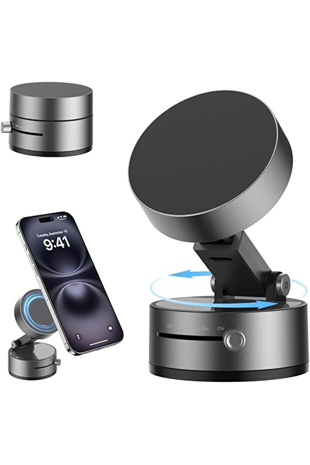 Multifunctional Vacuum Suction Phone Holder, Mobile Phone Vacuum Suction Cup Holder Foldable,