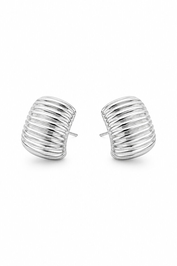 Strip Earrings Silver