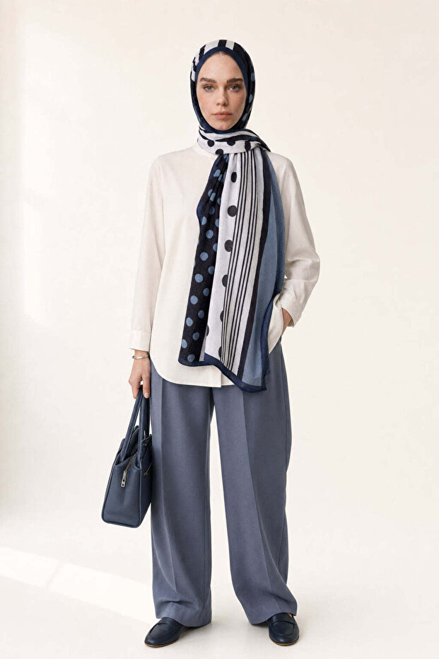 Polka Pattern Neo Crash Shawl