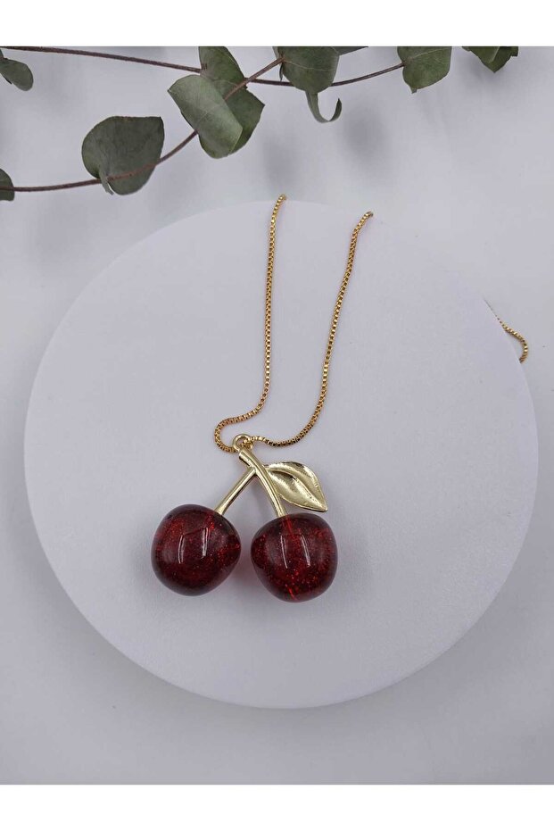 Cherry Detailed Necklace