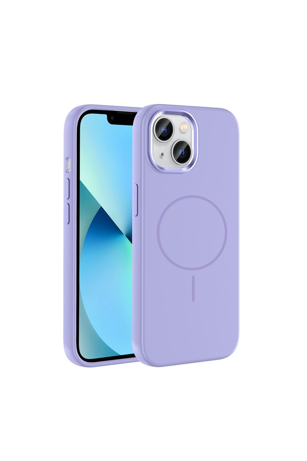 iPhone 15 Case Slim Magsafe Ring Camera Raised Silicone Tkng