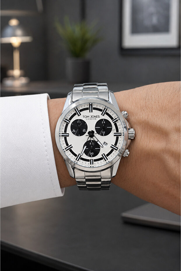 Men's Wristwatch with All Functions Active for Daily Use 5 Atm