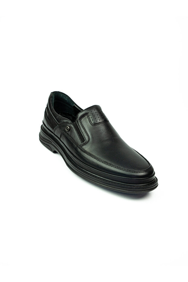 2215 Micro Air Conditioning Black Leather Comfort Men's Classic Shoes