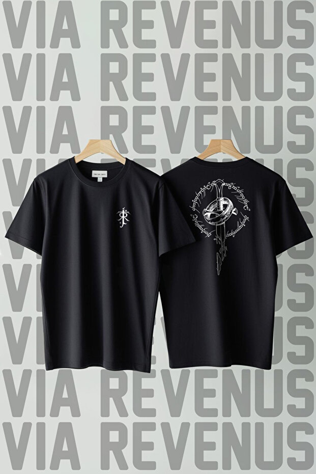Lord of the Rings Front and Back Printed Loose Fit 100% Cotton Unisex Tshirt