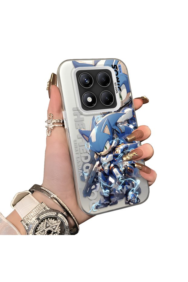 Xiaomi Redmi Note 14 Pro 4G/5G Compatible Hard Acrylic Back Silicone Edge Lens Protection Case