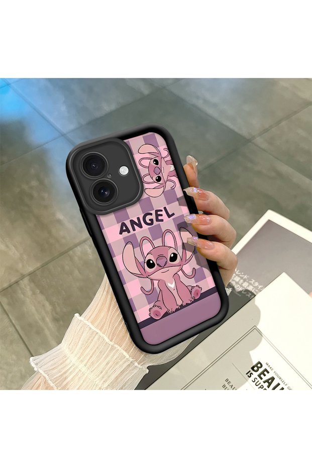 iPhone 16 Plus Compatible Black Silicone Case with Shockproof Camera Protection