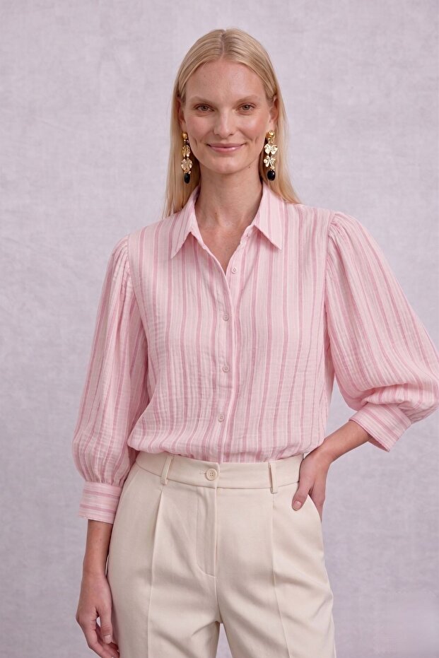 Watermelon Sleeve Shirt Pink