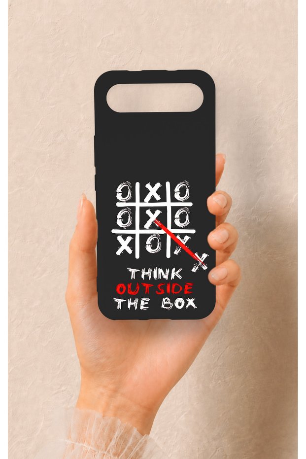 حافظة من السيليكون بنمط Out Side The Box متوافقة مع هاتف Tecno Spark Slim
