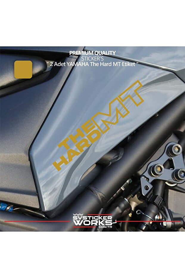 Yamaha the hard mt sticker high quality foil 2 piece sticker label