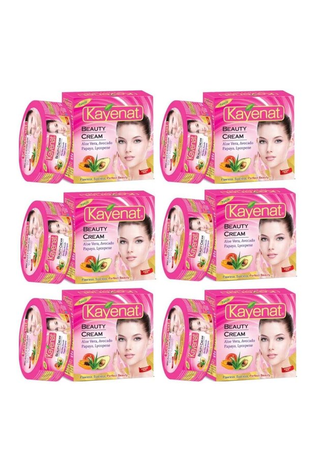 Beauty Cream With Aloe Vera, Avocado, Papaya And Lycopene - Pack of 6