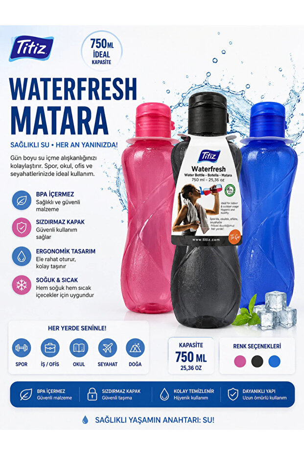 Water Bottle Leak-Proof Water Container