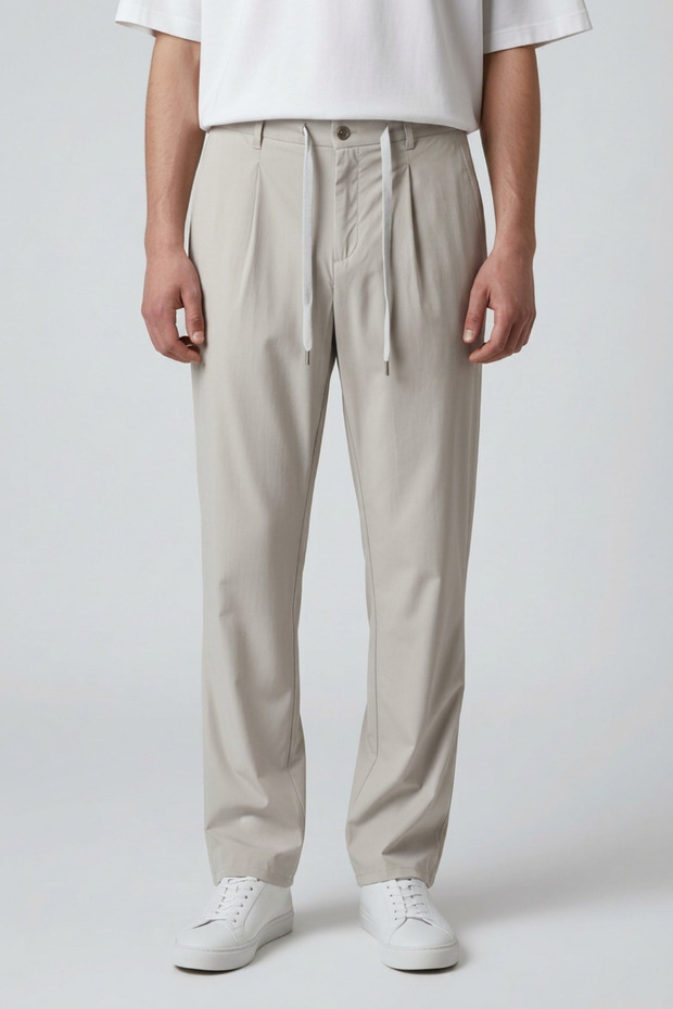 Men's Premium Imported Jogger Pants – Stylish Casual Pants with Comfortable Fit and Lace-Up Pockets