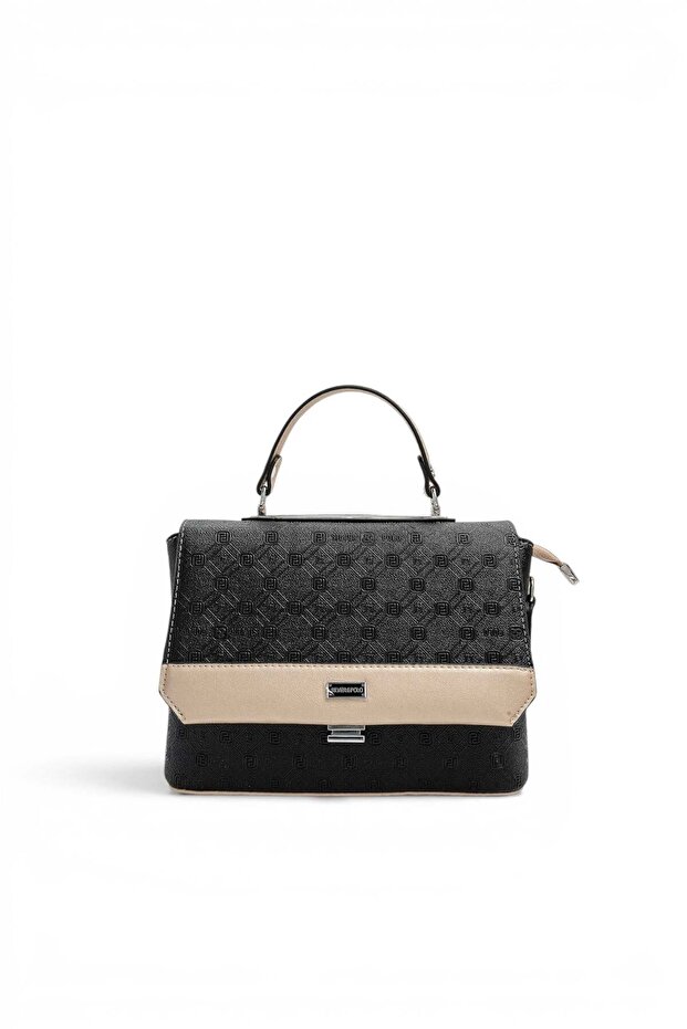 Black - Women's Crossbody Bag with S.Nut Logo Sp838