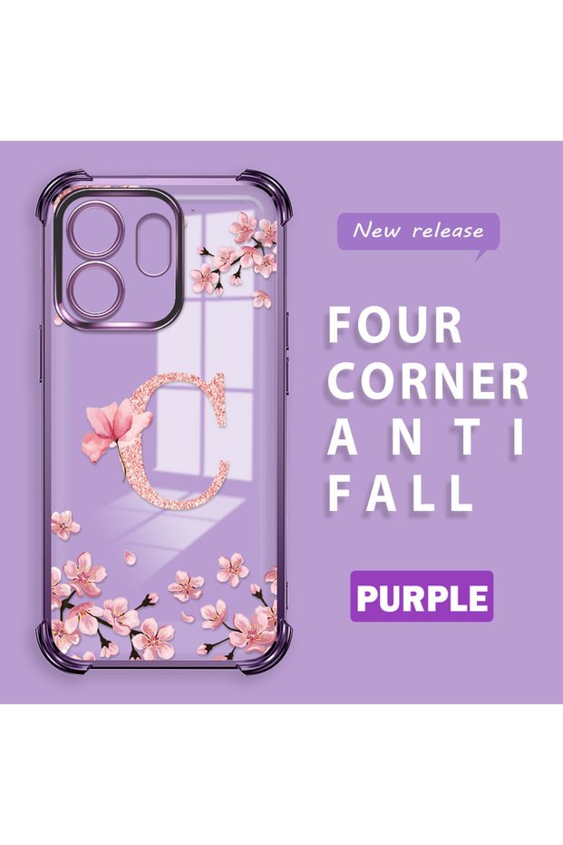 Infinix Hot 50I Compatible Transparent Back Four-Corner Reinforced Impact Protection Silicone Case