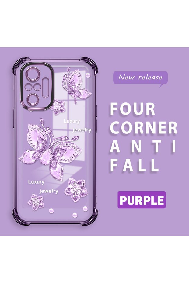 Xiaomi Redmi Note 10 Pro Compatible Transparent Back Four-Corner Reinforced Impact Protection Silicone Case