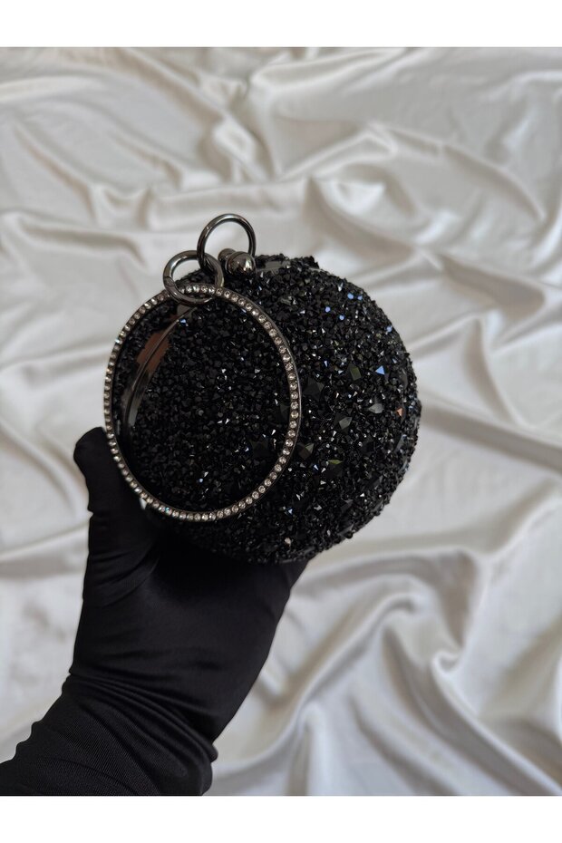 World Model Wedding Engagement Evening Dress Bag Black