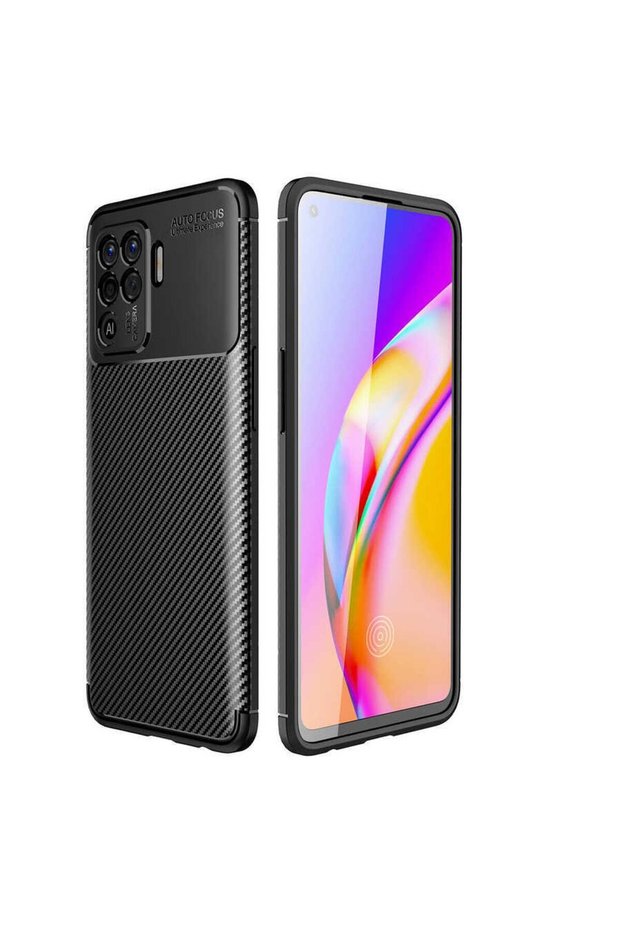 Case Carbon Design Cover for Oppo Reno 5 Lite Mobile Phone