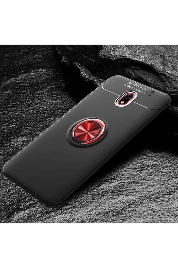 Silicone Ravel Cover with Rotatable Ring Stand for Xiaomi Redmi 8A Compatible Mobile Phone