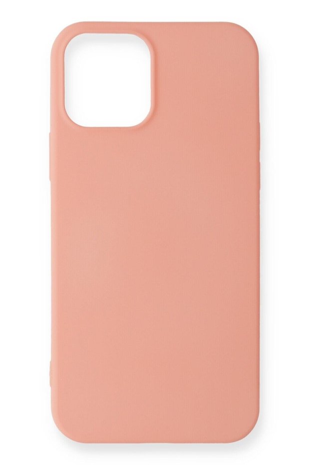 Compatible Case for iPhone 12 Pro Max Yumuaşk Colorful Flexible Premium Rubber Silicone - Powder