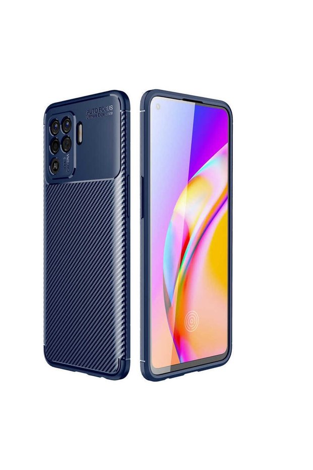 Case Carbon Design Cover for Oppo Reno 5 Lite Mobile Phone
