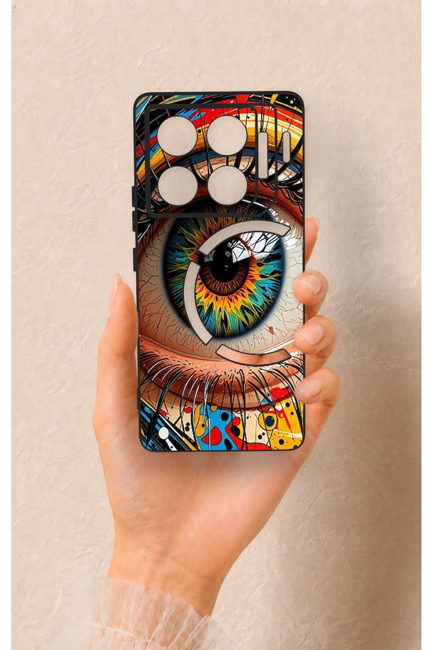 Infinix Gt 20 Pro Compatible Colorful Eye-Pupil Patterned Silicone Case