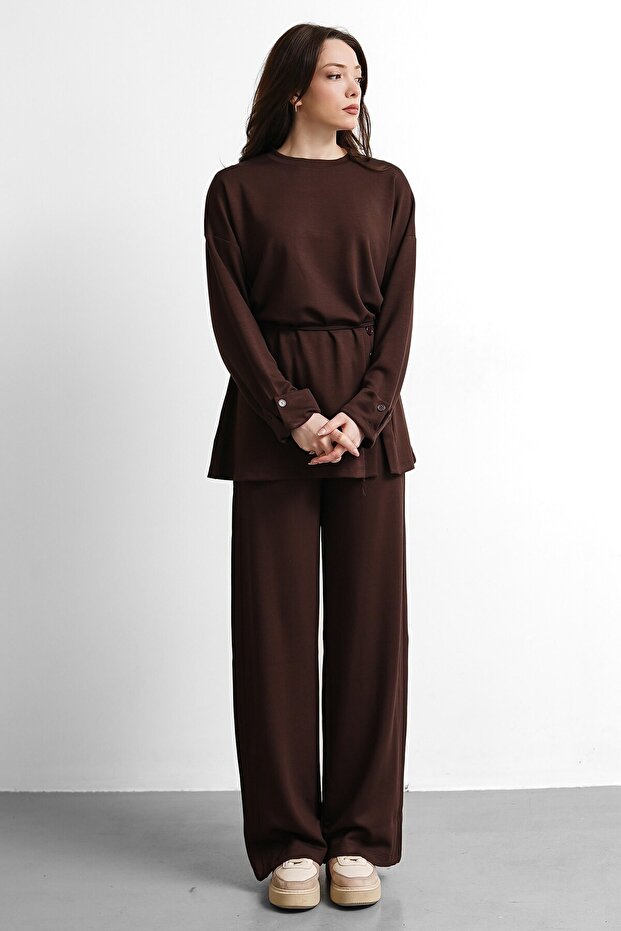 Molly Nelly Women's Loose Skirt Buttoned Suit