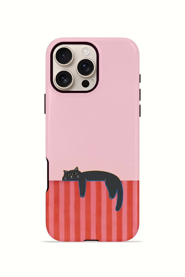 iPhone 16 Pro Max Vorian Double Layer Case Lazy Cat Sunset