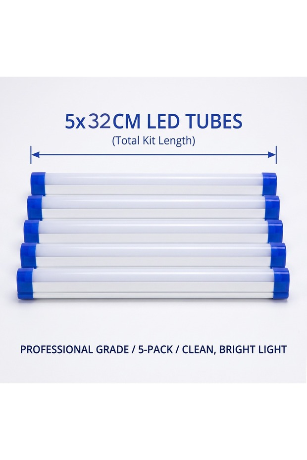 مجموعة شريط إضاءة LED نحيف بطول 32 سم (5 قطع)