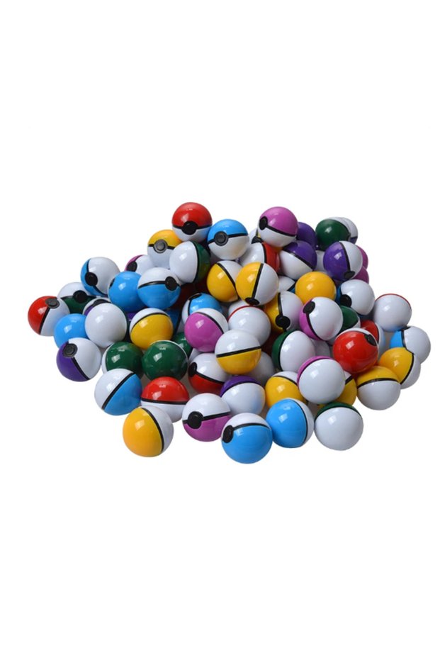 Bandai 5cm-10pcs random 20pcs 5CM Pokémon Poké Balls, 3CM Pokémon Anime Figures, Poké Ball Toys, Chr